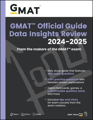 GMAT Official Guide Data Insights Review 2024-2025: Book + Online Question Bank - GMAC (Graduate Management Admission Council) - cover