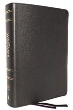 KJV, The Woman's Study Bible, Black Genuine Leather, Red Letter, Full-Color Edition, Comfort Print (Thumb Indexed): Receiving God's Truth for Balance, Hope, and Transformation