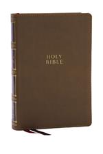 KJV Holy Bible: Compact Bible with 43,000 Center-Column Cross References, Brown Leathersoft (Red Letter, Comfort Print, King James Version)