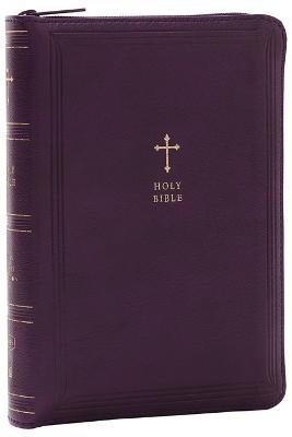 KJV Compact Bible w/ 43,000 Cross References, Purple Leathersoft with zipper, Red Letter, Comfort Print: Holy Bible, King James Version: Holy Bible, King James Version - Thomas Nelson - cover