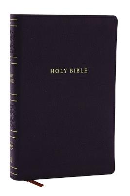 NKJV Personal Size Large Print Bible with 43,000 Cross References, Black Leathersoft, Red Letter, Comfort Print (Thumb Indexed) - Thomas Nelson - cover