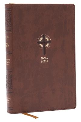 NRSVCE Sacraments of Initiation Catholic Bible, Brown Leathersoft, Comfort Print - Catholic Bible Press - cover