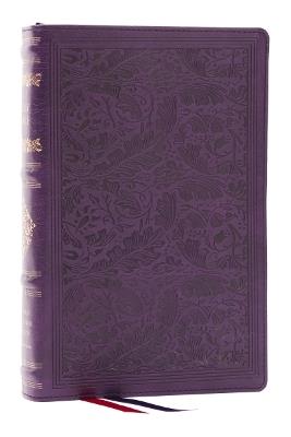 RSV Personal Size Bible with Cross References, Purple Leathersoft, Thumb Indexed, (Sovereign Collection) - Thomas Nelson - cover