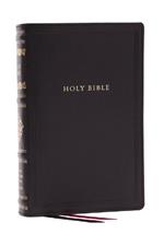 RSV Personal Size Bible with Cross References, Black Genuine Leather, Thumb Indexed, (Sovereign Collection)