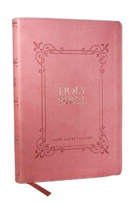 KJV Holy Bible: Large Print with 53,000 Center-Column Cross References, Pink Leathersoft, Red Letter, Comfort Print: King James Version - Thomas Nelson - cover