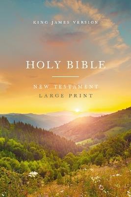 KJV Large Print Outreach New Testament Bible, Scenic Softcover, Comfort Print - Thomas Nelson - cover