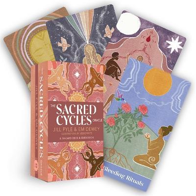 The Sacred Cycles Oracle: A 50-Card Deck and Guidebook - Jillian Pyle,Em Dewey - cover