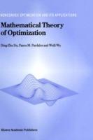 Mathematical Theory of Optimization - Ding-Zhu Du,Panos M. Pardalos,Weili Wu - cover