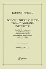 Logische Untersuchungen. Ergänzungsband. Zweiter Teil.: Texte für die Neufassung der VI. Untersuchung. Zur Phänomenologie des Ausdrucks und der Erkenntnis (1893/94-1921)