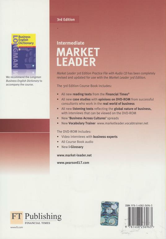 Market Leader 3rd Edition Intermediate Practice File & Practice File CD Pack - John Rogers - 2