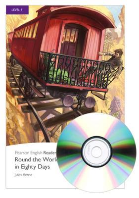 Level 5: Round the World in Eighty Days Book and MP3 Pack: Industrial Ecology - Jules Verne - cover