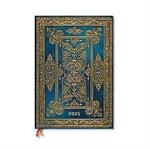 Agenda Paperblanks, 2025 Blu Lussuoso, 12 Mesi, verticale, Grande, 20,5 x 29,5 cm