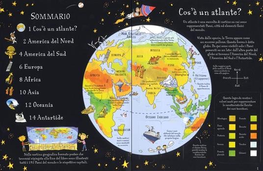 Atlante illustrato. Ediz. a colori. Con Carta geografica ripiegata - Alex Frith - 2