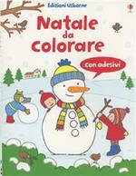 Natale da colorare. Con adesivi. Ediz. illustrata