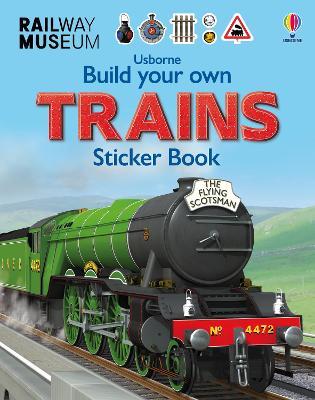 Build Your Own Trains Sticker Book - Simon Tudhope - cover