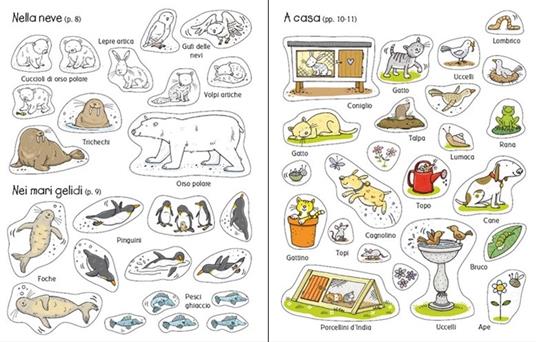 Animali. Coloro e incollo. Con adesivi. Ediz. illustrata - Jessica Greenwell,Cecilia Johansson - 4