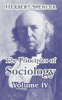 The Principles of Sociology, Volume IV - Herbert Spencer - cover