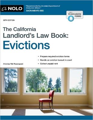 The California Landlord's Law Book: Evictions: Evictions - Nils Rosenquest - cover