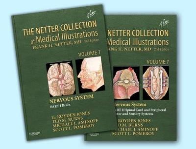 The Netter Collection of Medical Illustrations: Nervous System Package: 2-Volume Set - Michael J. Aminoff,Ted Burns - cover