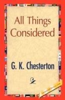 All Things Considered - G K Chesterton - cover