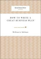 How to Write a Great Business Plan