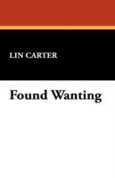 Found Wanting - Lin Carter - cover