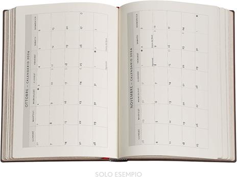 Agenda Paperblanks 2024, 12 mesi, Midi, Verticale, Collezione Antica Pelle, Macchia d'Inchiostro - 13 x 18 cm - 5