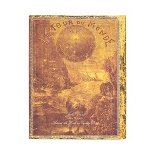Taccuino Paperblanks, Collezione Preziosi Manoscritti, Verne, Intorno al Mondo, Ultra, A righe - 18 x 23 cm - 3
