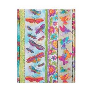 Taccuino Paperblanks, Creazioni Giocose, Farfalle e Colibrì, Ultra, A righe - 18 x 23 cm - 3