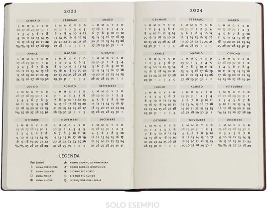 Agenda Paperblanks 2023-2024, 18 mesi, Mini, Orizzontale, Arte della  Rilegatura Safavita, Indaco Safavita - 9,5 x 14 cm - Paperblanks -  Cartoleria e scuola