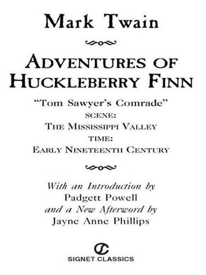 Adventures of Huckleberry Finn