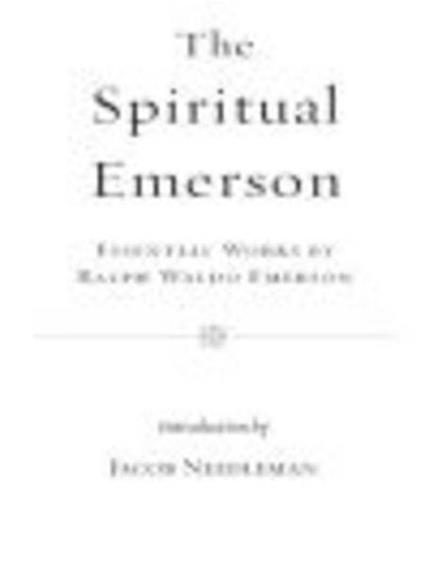 The Spiritual Emerson