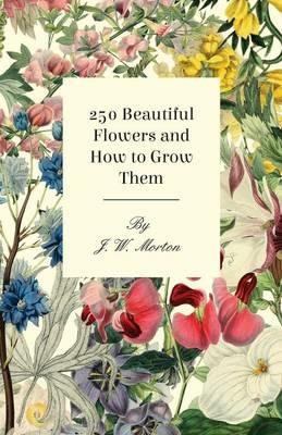 250 Beautiful Flowers And How To Grow Them - J. W. Morton - cover