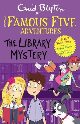 Famous Five Colour Short Stories: The Library Mystery: Book 16 - Enid Blyton,Sufiya Ahmed - cover