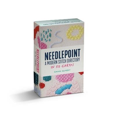 Needlepoint: A Modern Stitch Directory in 50 Cards - Emma Homent - cover