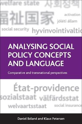 Analysing Social Policy Concepts and Language: Comparative and Transnational Perspectives - cover