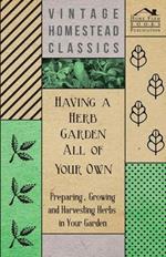 Having a Herb Garden All of Your Own: Preparing, Growing and Harvesting Herbs in Your Garden