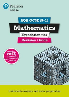 Pearson REVISE AQA GCSE Maths Foundation Revision Guide inc online edition and quizzes - 2023 and 2024 exams - Harry Smith - cover