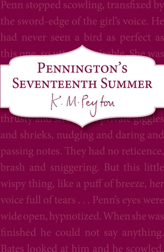 Pennington's Seventeenth Summer - K M Peyton - ebook