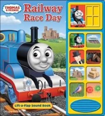 Thomas & Friends: Railway Race Day Lift-a-Flap Sound Book - PI Kids - cover