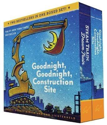 Goodnight, Goodnight, Construction Site and Steam Train, Dream Train Board Books Boxed Set - Sherri Duskey Rinker - cover