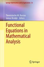 Functional Equations in Mathematical Analysis