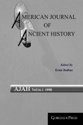 American Journal of Ancient History (Vol 14.1) - cover