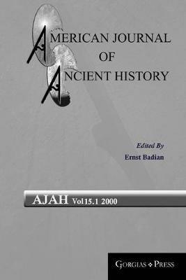 American Journal of Ancient History (Vol 15.1) - cover