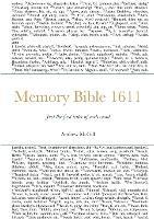 Memory Bible 1611: Just the first letter of each word