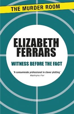 Witness Before the Fact - Elizabeth Ferrars - cover