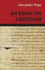 An Essay on Criticism