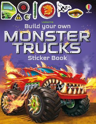 Build Your Own Monster Trucks Sticker Book - Simon Tudhope - cover
