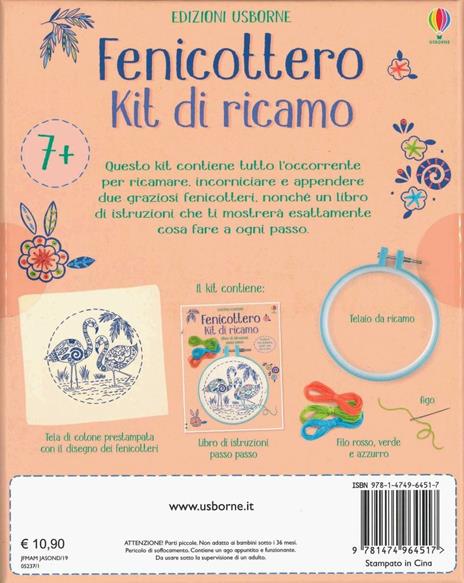 Fenicottero. Kit di ricamo. Con gadget - Lara Bryan - 2