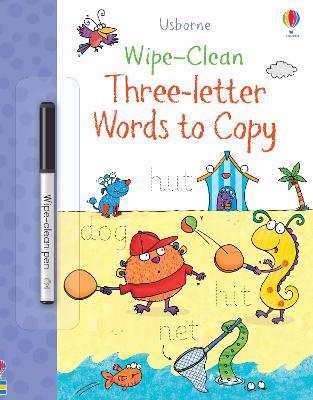 Wipe-Clean Three-Letter Words to Copy - Jane Bingham - cover